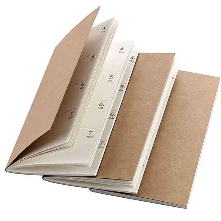 1PC Kraft Paper Notebook Filler Paper Inserts Blank Dot Grid Notepad Diary Journal Traveler's Notebook Refill Planner Organizer - Image 3