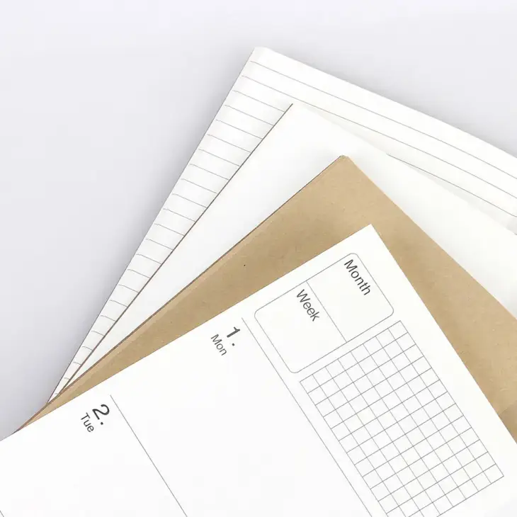 1PC Kraft Paper Notebook Filler Paper Inserts Blank Dot Grid Notepad Diary Journal Traveler's Notebook Refill Planner Organizer - Image 5